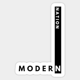 Modern Nation - Minimalist Design Sticker